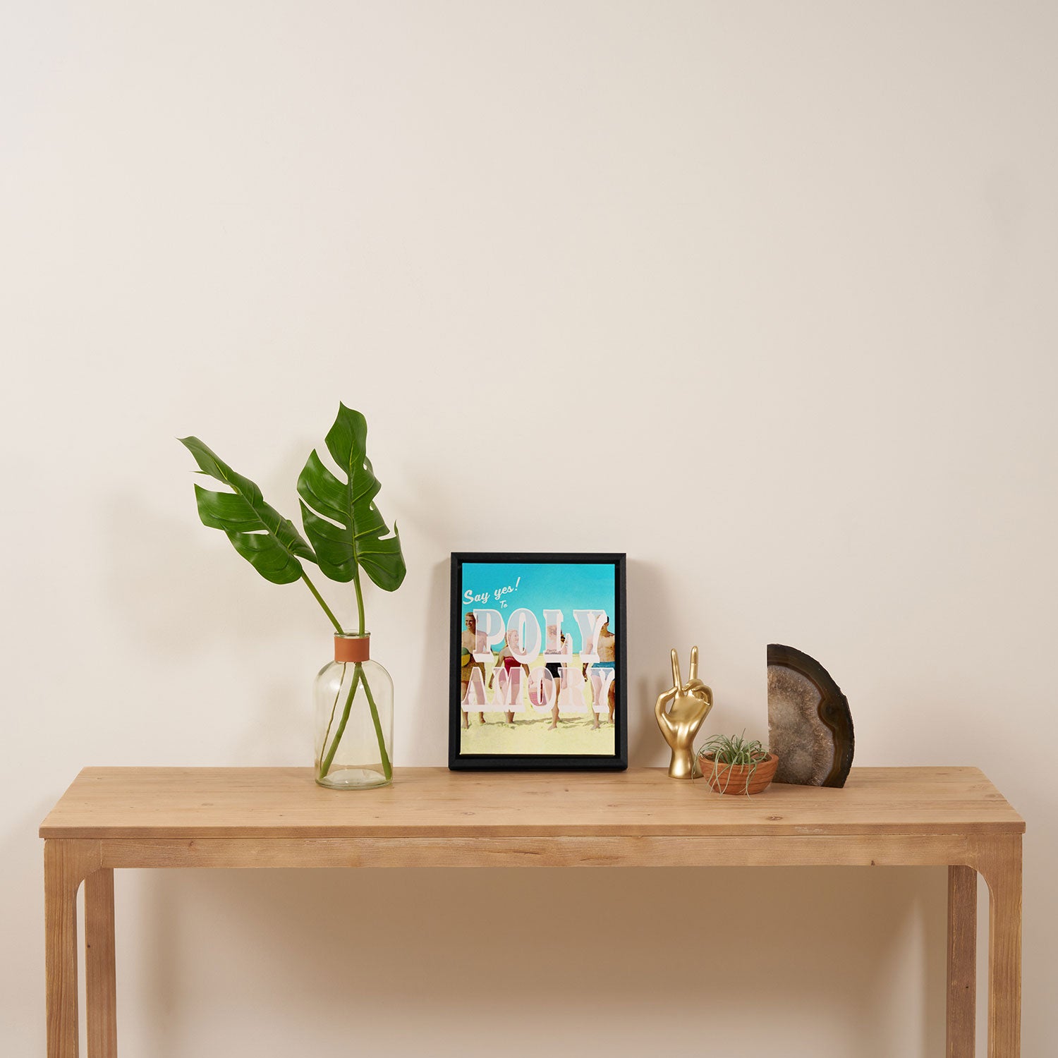 Say yes! To Polyamory Framed Canvas Print Gallery Image 4