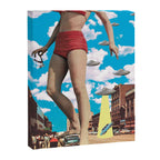 She's arrived (Giant woman & UFO) Canvas Print Gallery Image 6