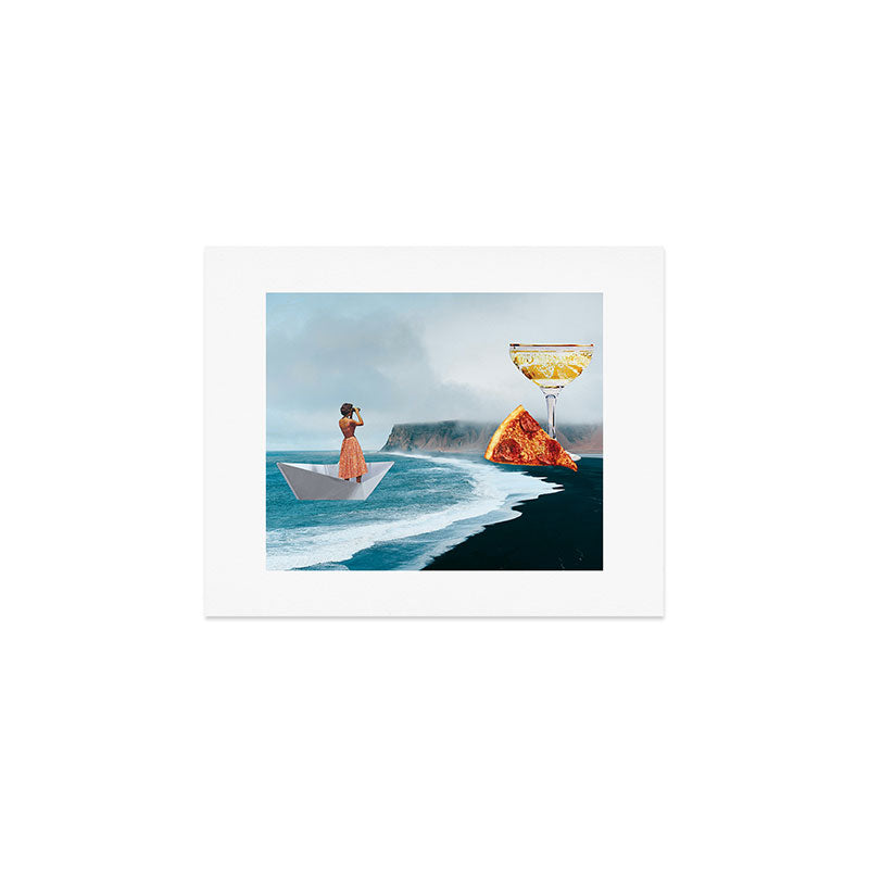 Sighting (Champagne & Pizza) Art Print Gallery Image 1