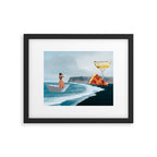 Sighting (Champagne & Pizza) Framed Art Print Gallery Image 5