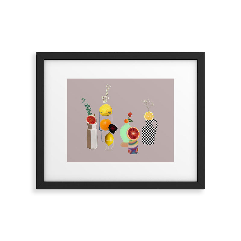 Still Life // Fruits & Flowers Framed Art Print Gallery Image 5