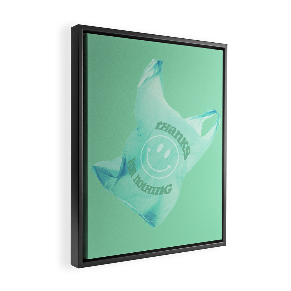 Thanks for nothing Framed Canvas Print Gallery Image 2