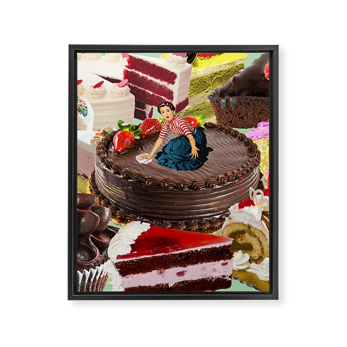 The Cake Factory Framed Canvas Print Gallery Image 1