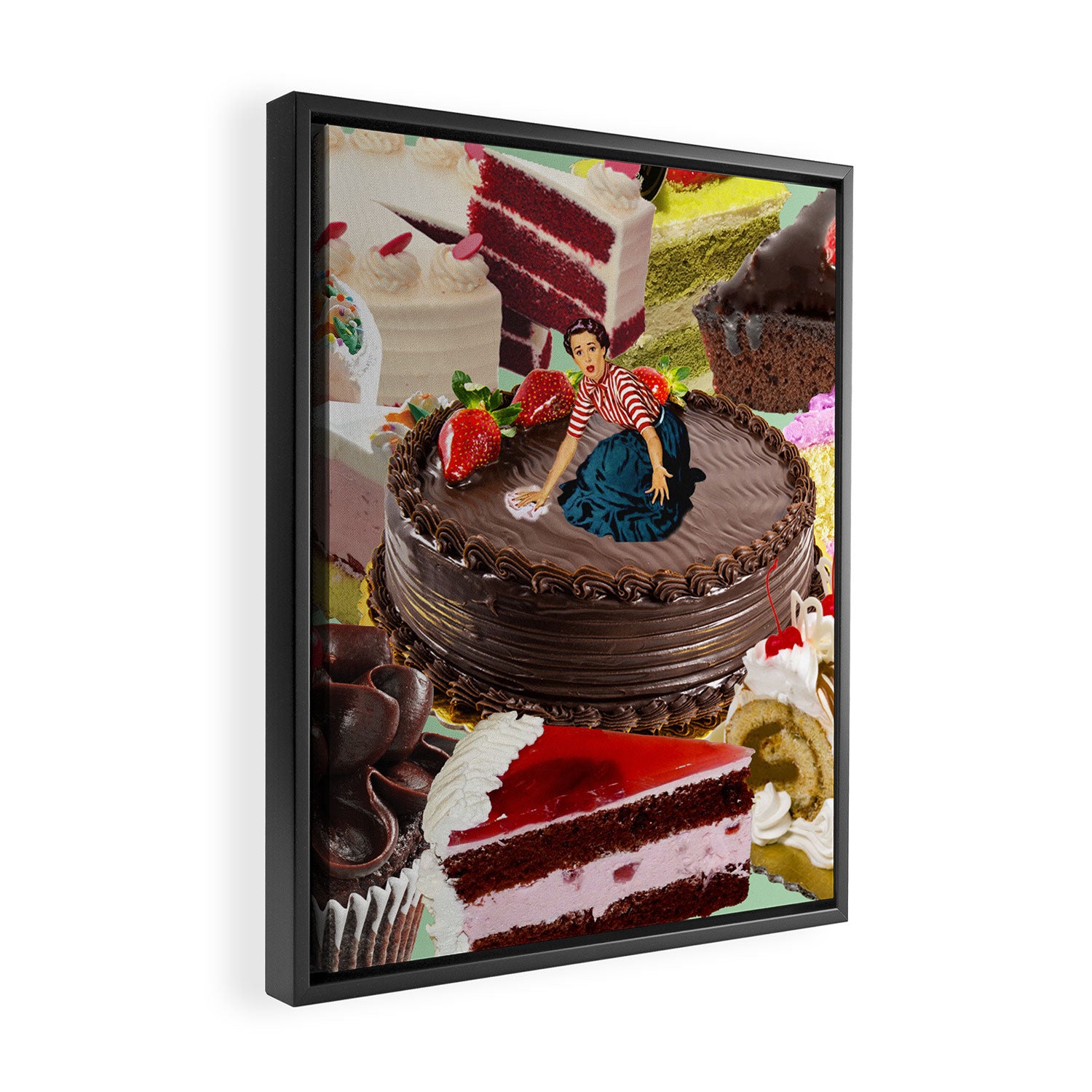 The Cake Factory Framed Canvas Print Gallery Image 2