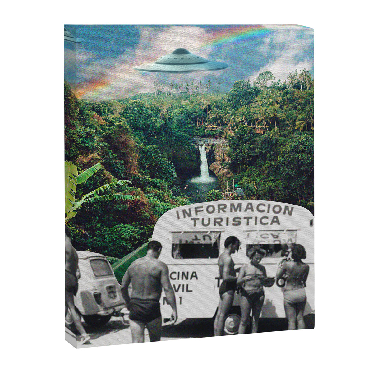 The Visitors // UFOs in Paradise Canvas Print Gallery Image 6