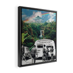 The Visitors // UFOs in Paradise Framed Canvas Print Gallery Image 2