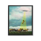 They too love horses (UFO) Framed Canvas Print Gallery Image 6
