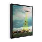 They too love horses (UFO) Framed Canvas Print Gallery Image 2