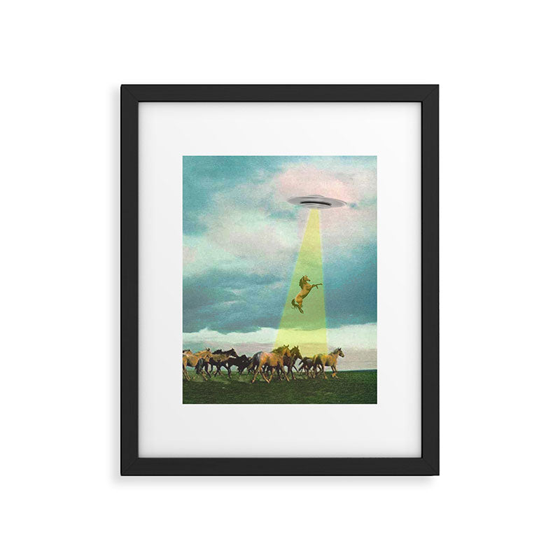They too love horses (UFO) Framed Art Print Gallery Image 4