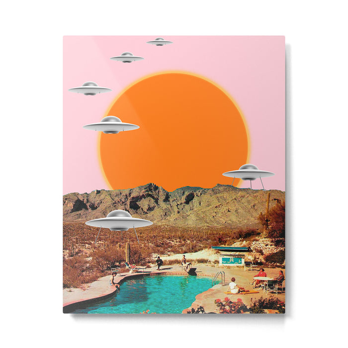 They've arrived! (UFO) Metal Print Gallery Image 1