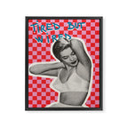 Tired but wired Framed Canvas Print Gallery Image 6