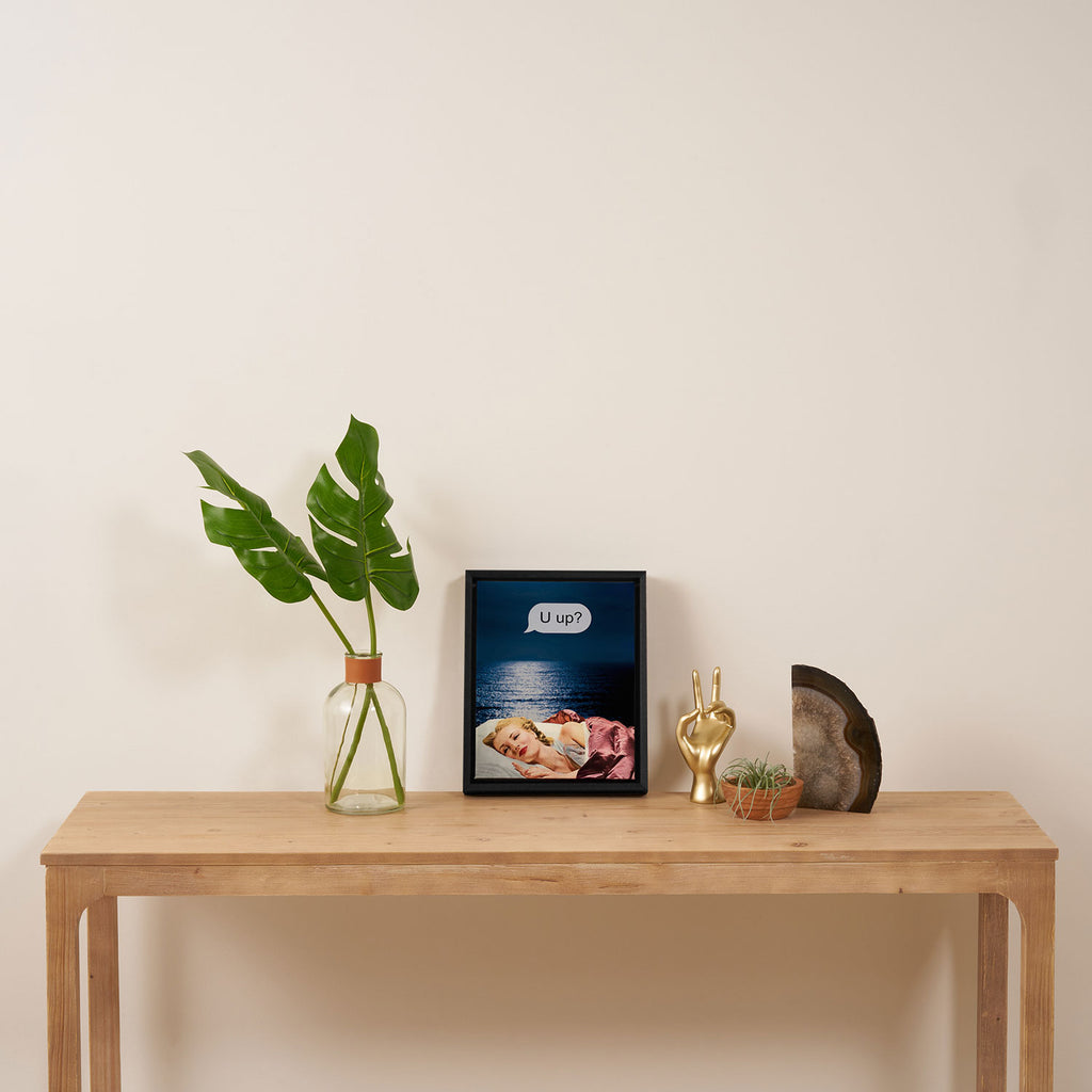 U up? Late night texts Framed Canvas Print Gallery Image 4