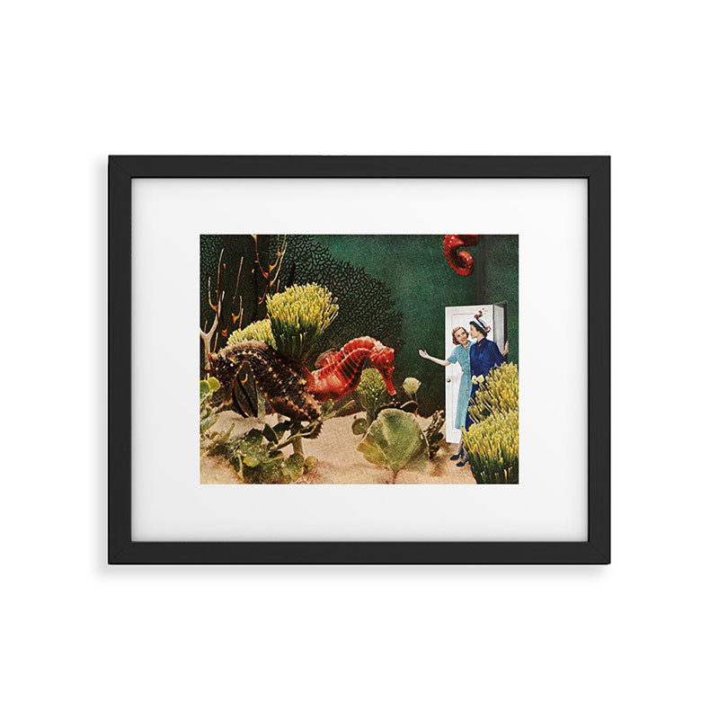 Under the Sea // Seahorses Framed Art Print Gallery Image 5