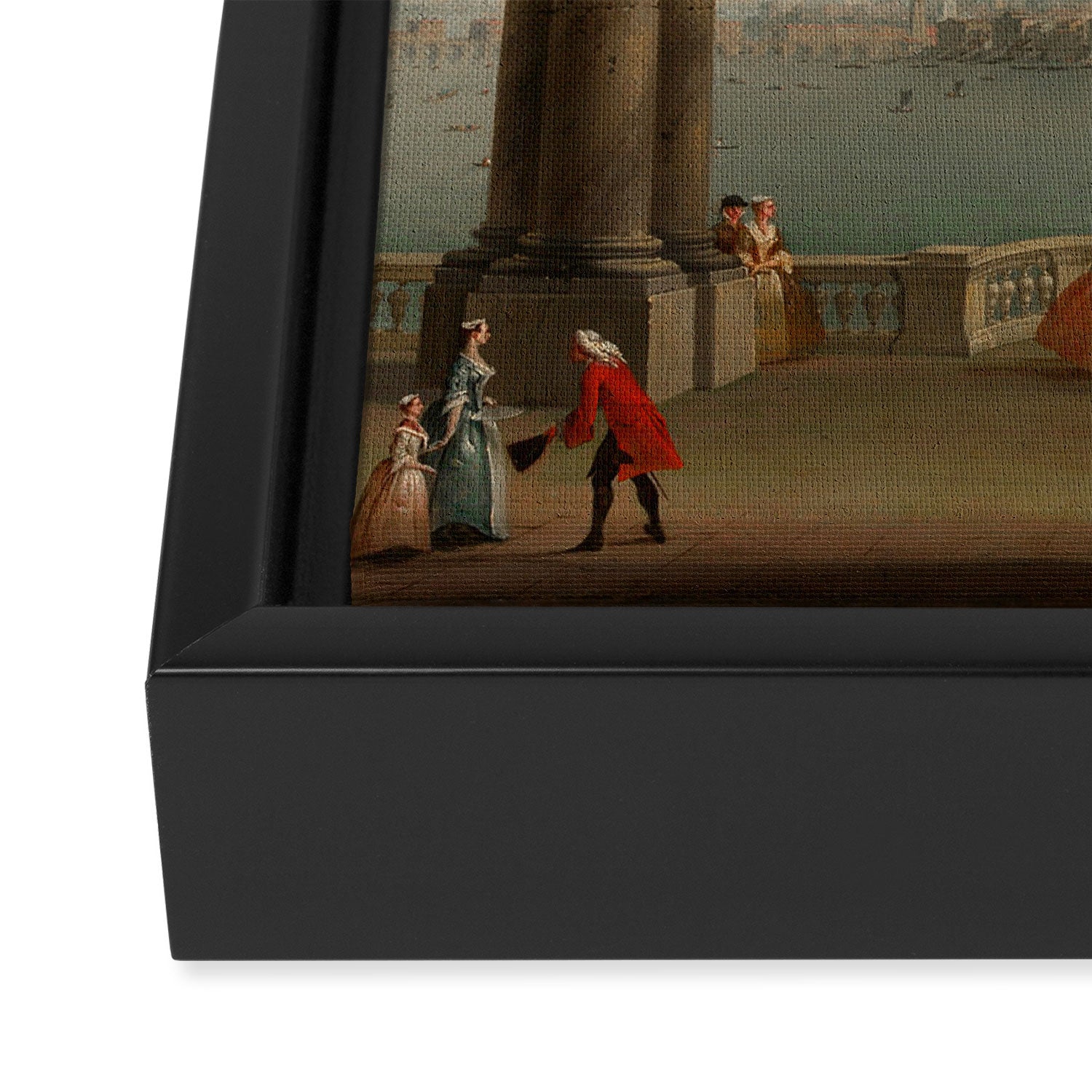 Venetian Promenade Framed Canvas Print Gallery Image 3