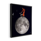 Walking the Dog // The Rocket Framed Canvas Print Gallery Image 2