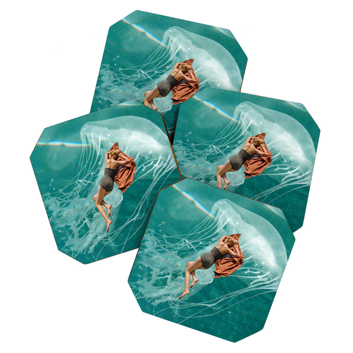 Wherever the current takes me (the jellyfish) Coaster Gallery Image 1