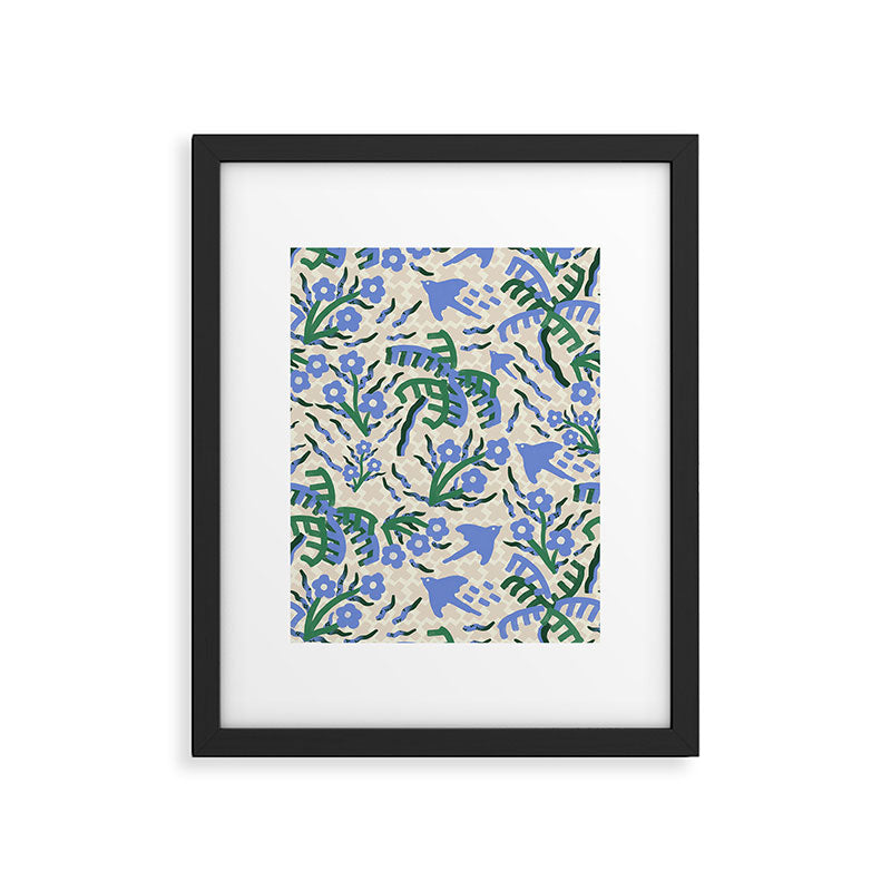 Coconut Spring Blossom, Nuts Framed Art Print