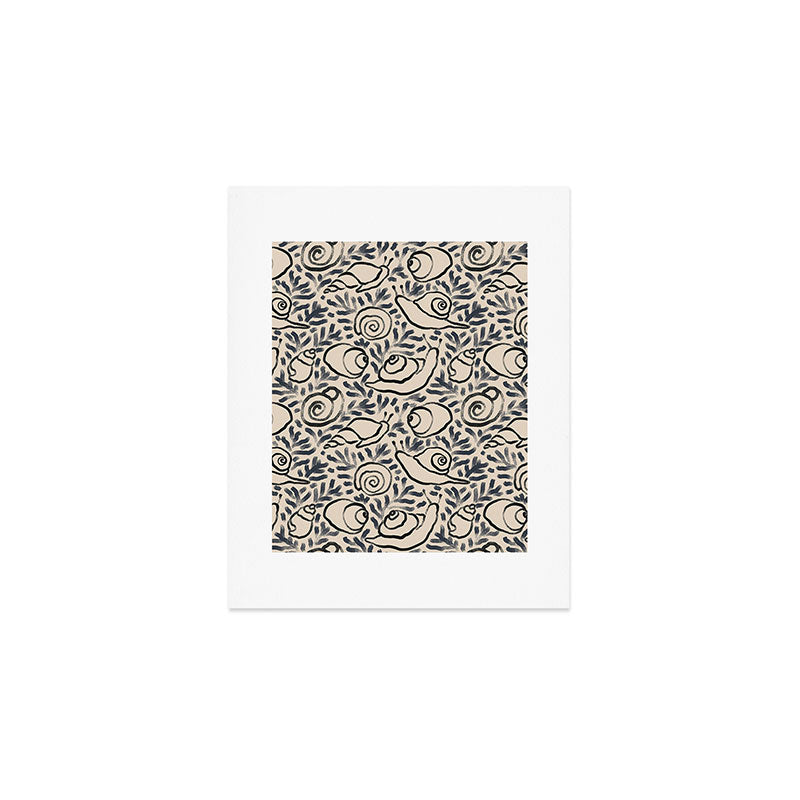 Snail Gardener Art Print Gallery Image 1