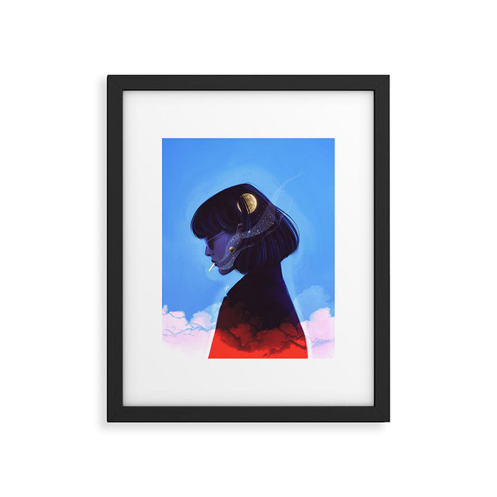 A talk with the universe. Framed Art Print Gallery Image 1