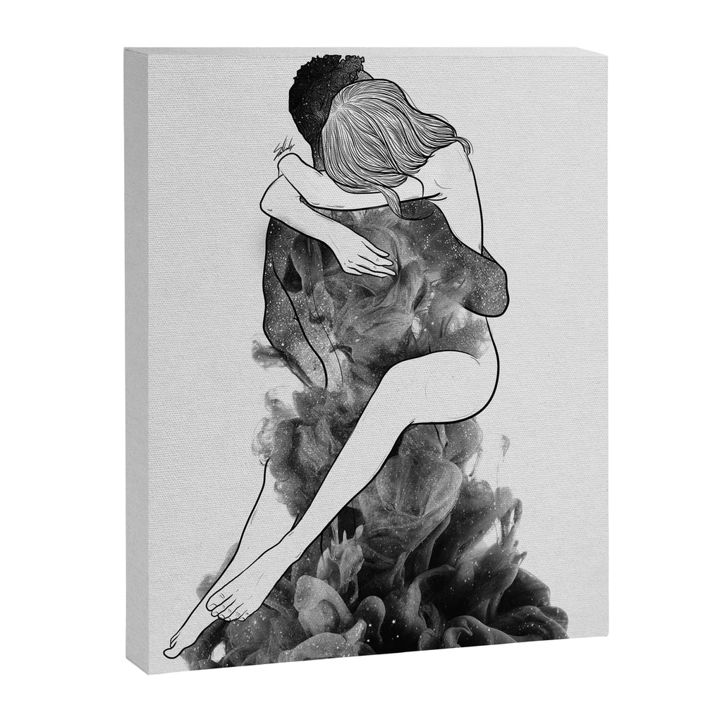 I find peace in your hug (E). Canvas Print Gallery Image 8