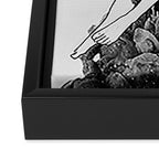 I find peace in your hug (E). Framed Canvas Print Gallery Image 3