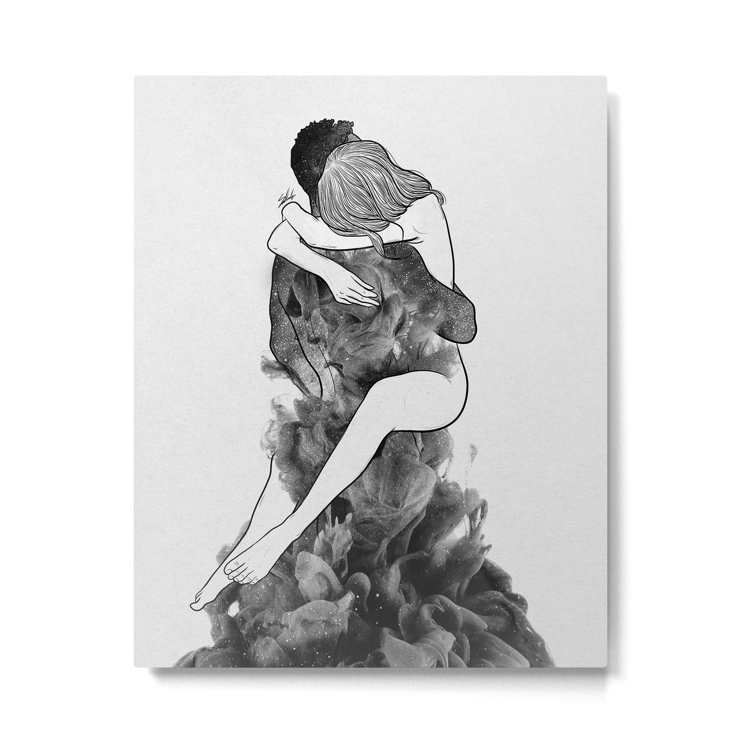 I find peace in your hug (E). Metal Print Gallery Image 6