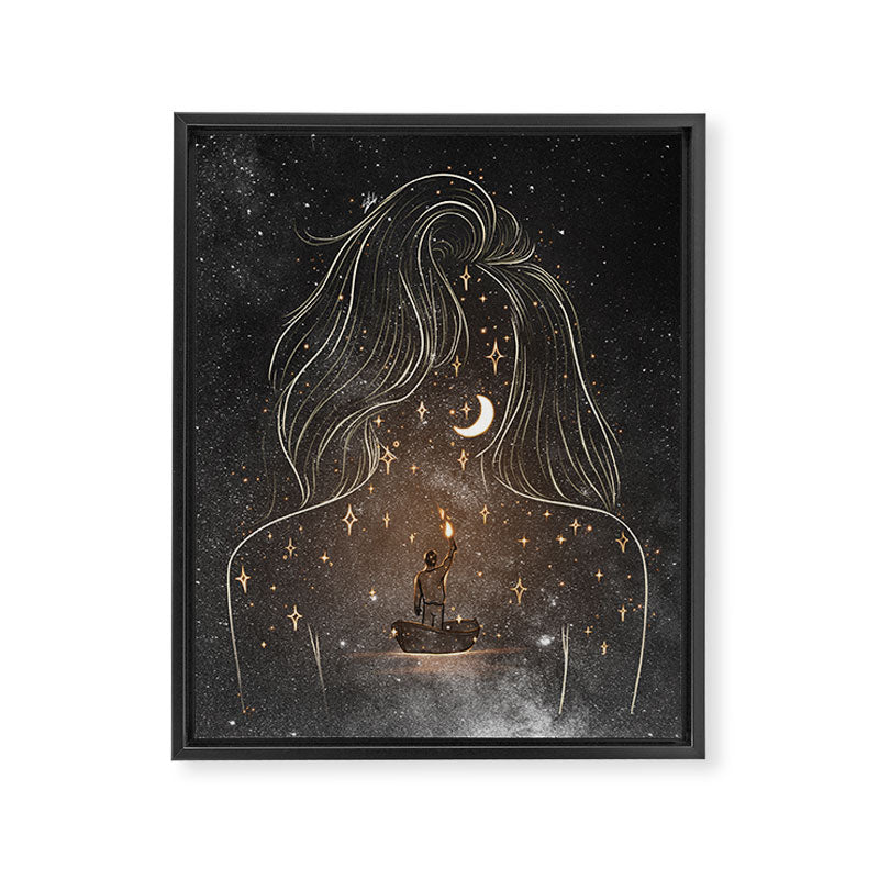 I see the universe in you. Framed Canvas Print Gallery Image 8