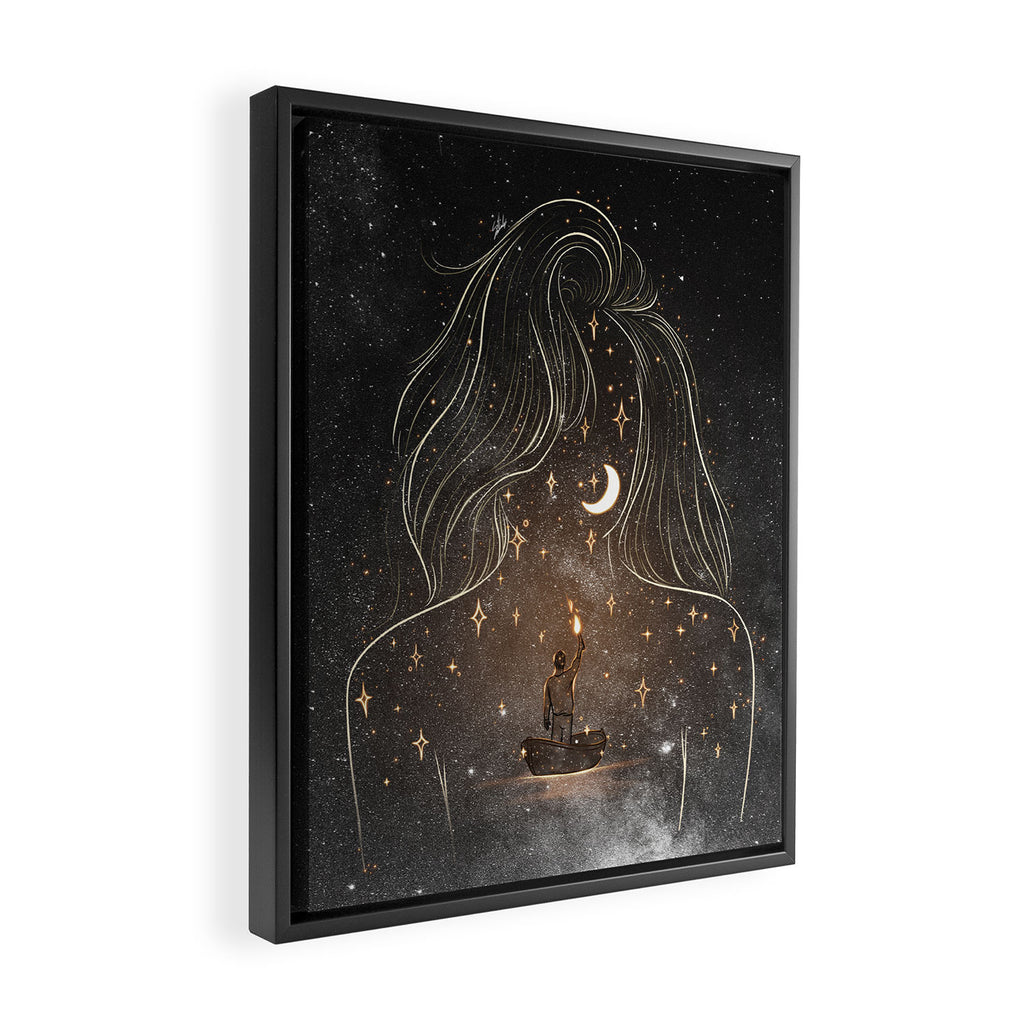 I see the universe in you. Framed Canvas Print Gallery Image 2