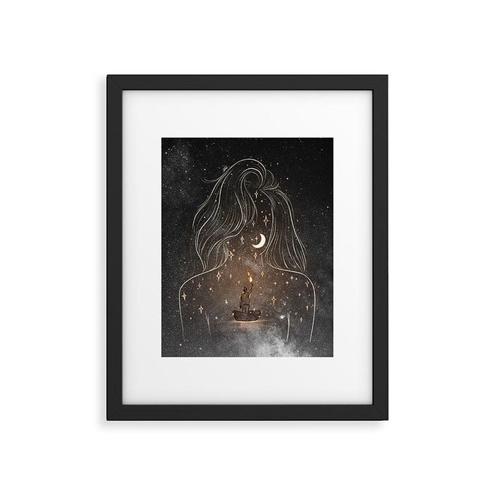 I see the universe in you. Framed Art Print Gallery Image 1