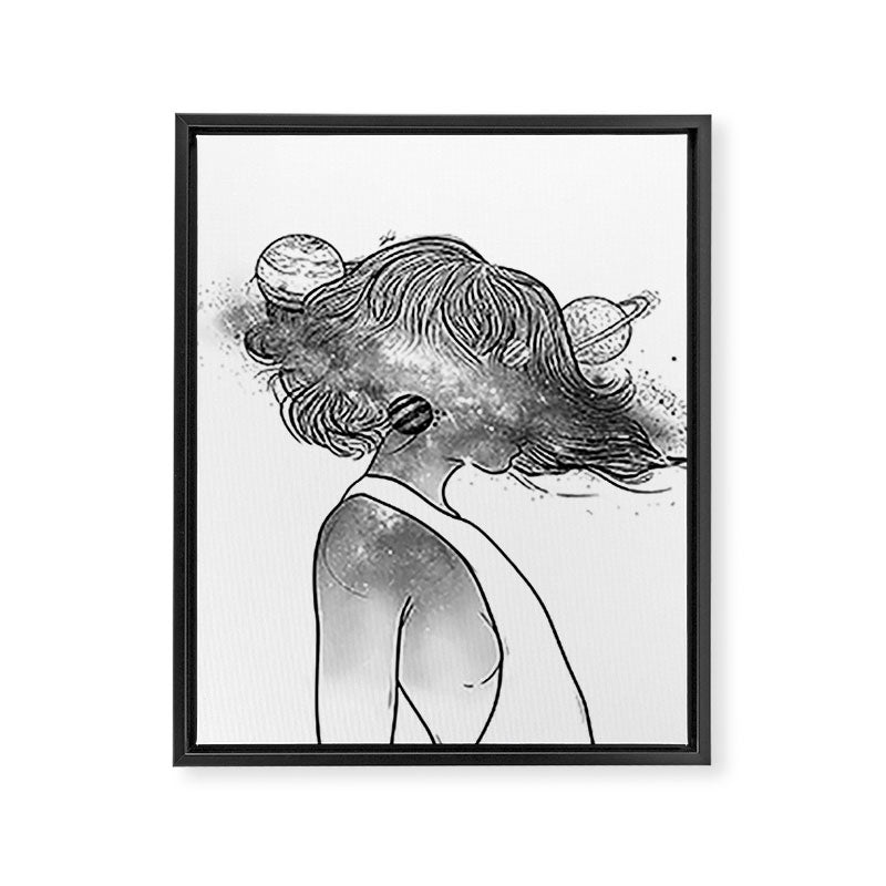 Into the universe. Framed Canvas Print Gallery Image 1