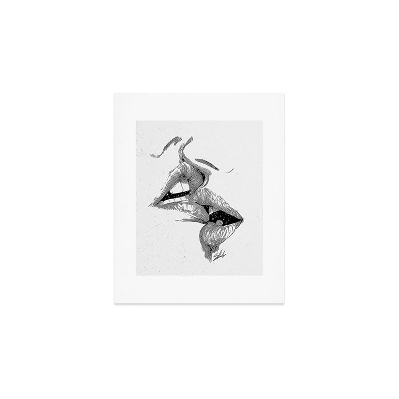 Universe kiss. Art Print Gallery Image 1