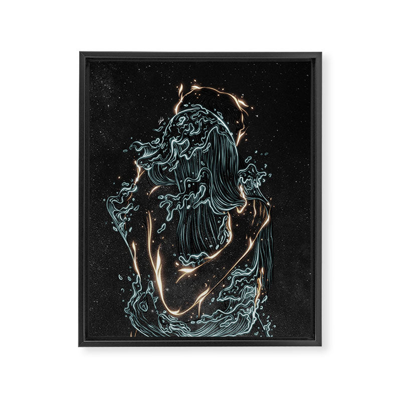 Water and fire. Framed Canvas Print Gallery Image 8