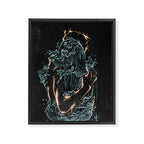 Water and fire. Framed Canvas Print Gallery Image 8