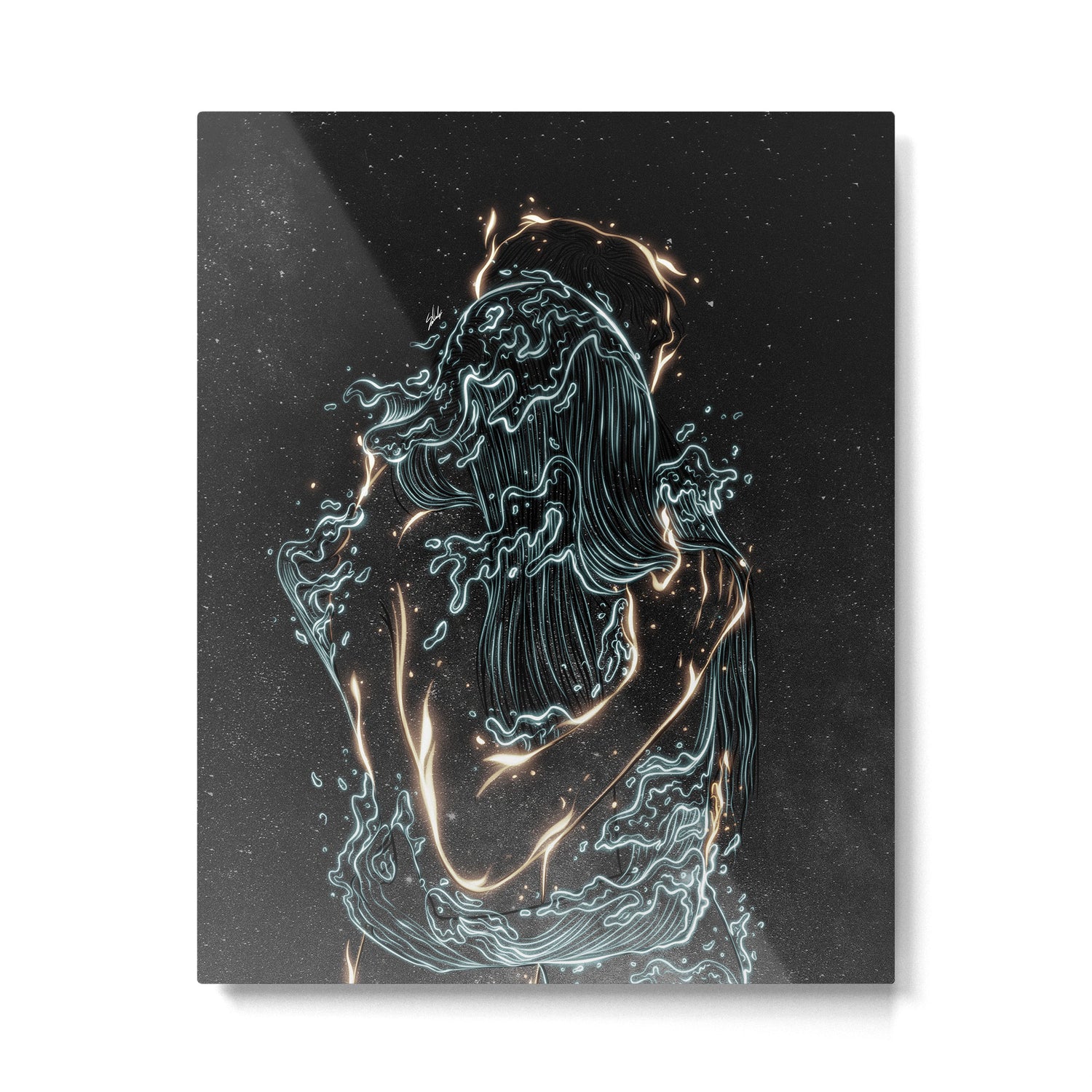 Water and fire. Metal Print Gallery Image 6