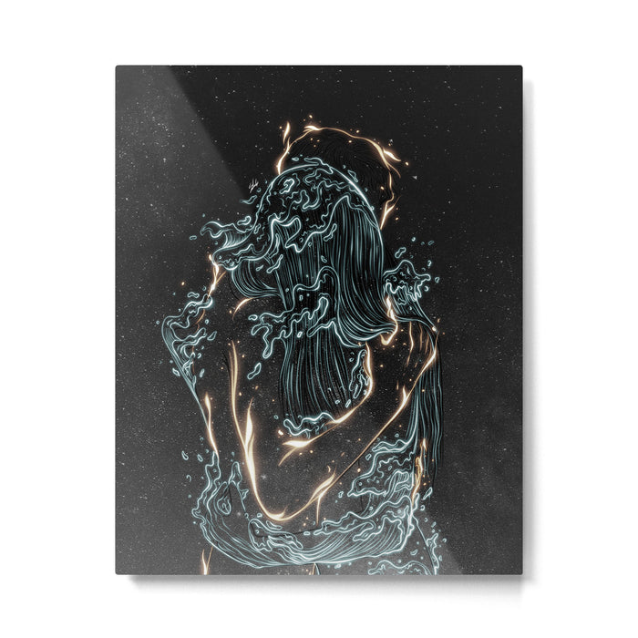 Water and fire. Metal Print Gallery Image 1