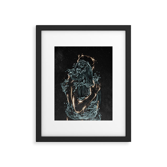 Water and fire. Framed Art Print Gallery Image 1