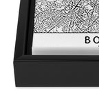 Boston Map Framed Canvas Print Gallery Image 3