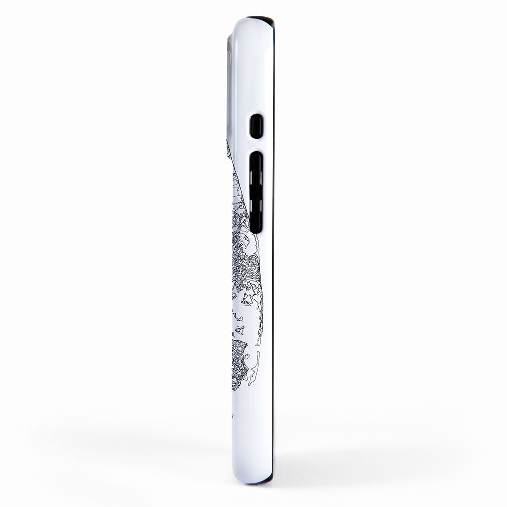 Cape Cod White Map iPhone Case Gallery Image 2