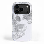 Charleston White Map iPhone Case Gallery Image 1