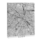 Paris White Map Canvas Print Gallery Image 6