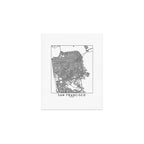 San Francisco White Map Art Print Gallery Image 1