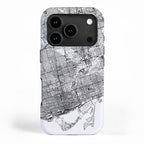 Toronto White Map iPhone Case Gallery Image 1