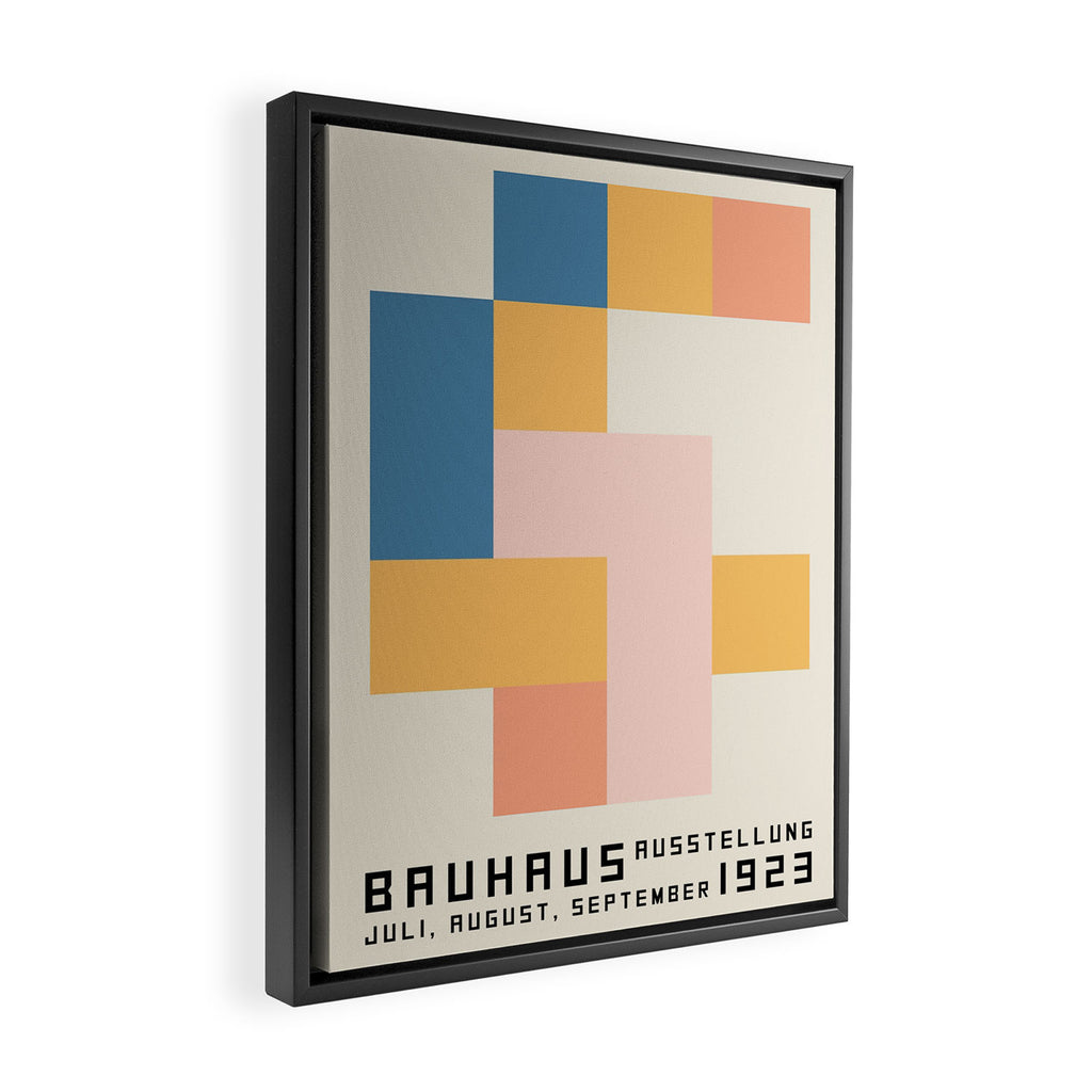 Bauhaus poster 1923 Juli. Framed Canvas Print Gallery Image 2