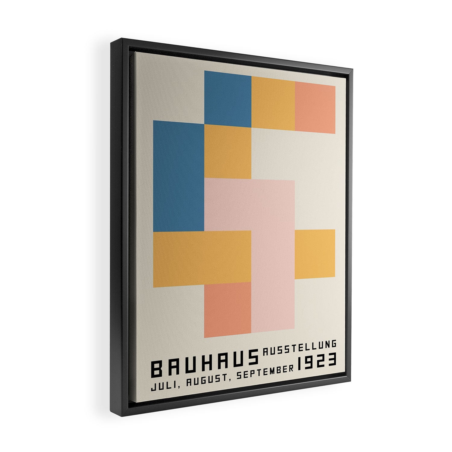 Bauhaus poster 1923 Juli. Framed Canvas Print Gallery Image 2