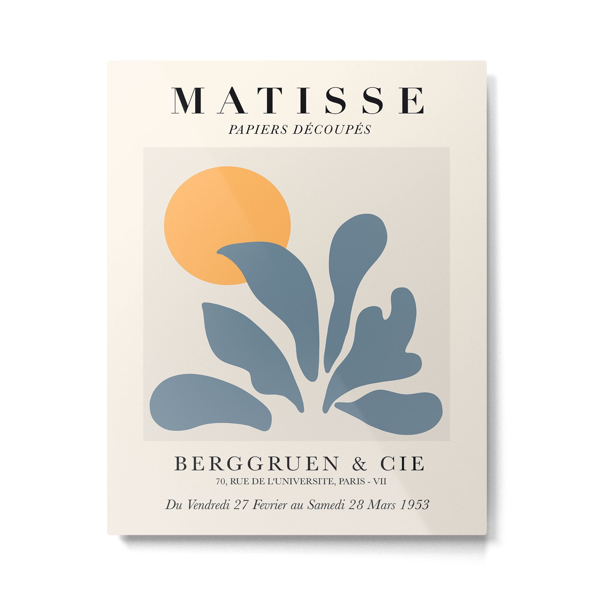 Exhibition poster Henri Matisse 1953. Metal Print Gallery Image 4