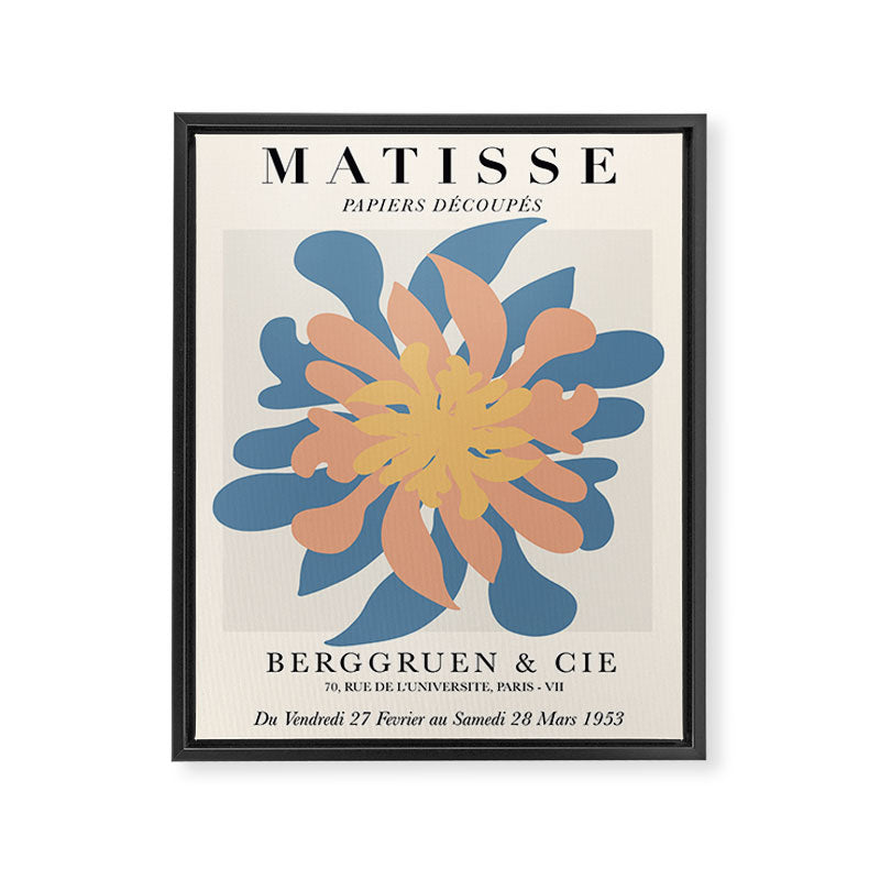 Exhibition poster Henri Matisse-Berggruen  1953.  Framed Canvas Print Gallery Image 6