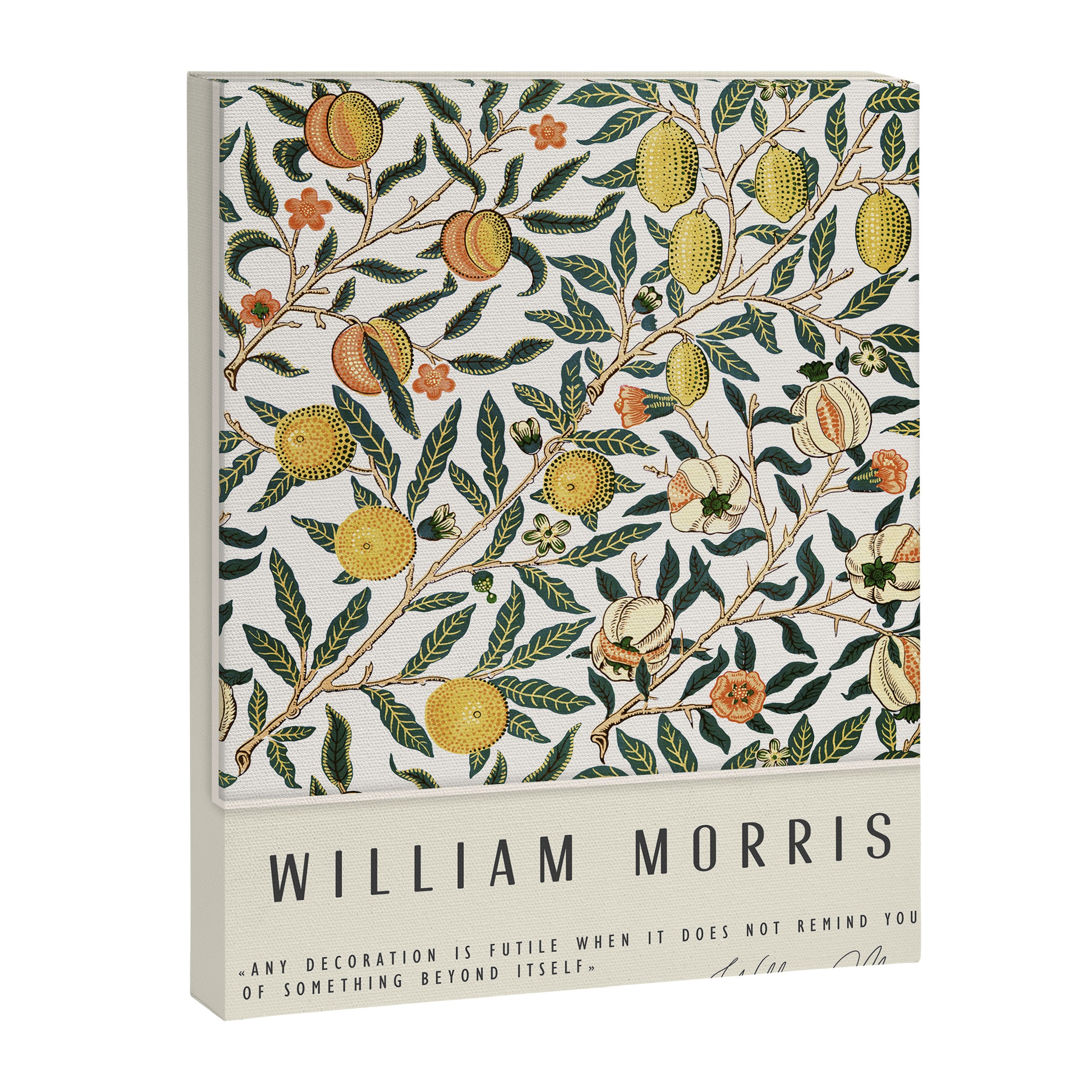 Modern poster-William Morris-Vegetable print with lemons. Canvas Print Gallery Image 6