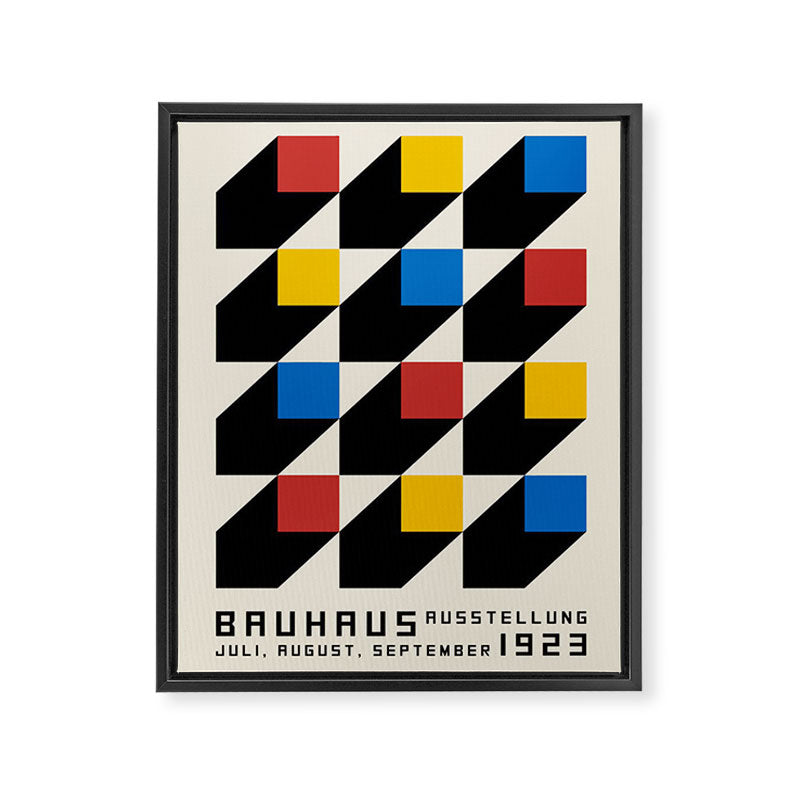 Vintage poster-Bauhaus Juli-September 1923. Framed Canvas Print Gallery Image 6