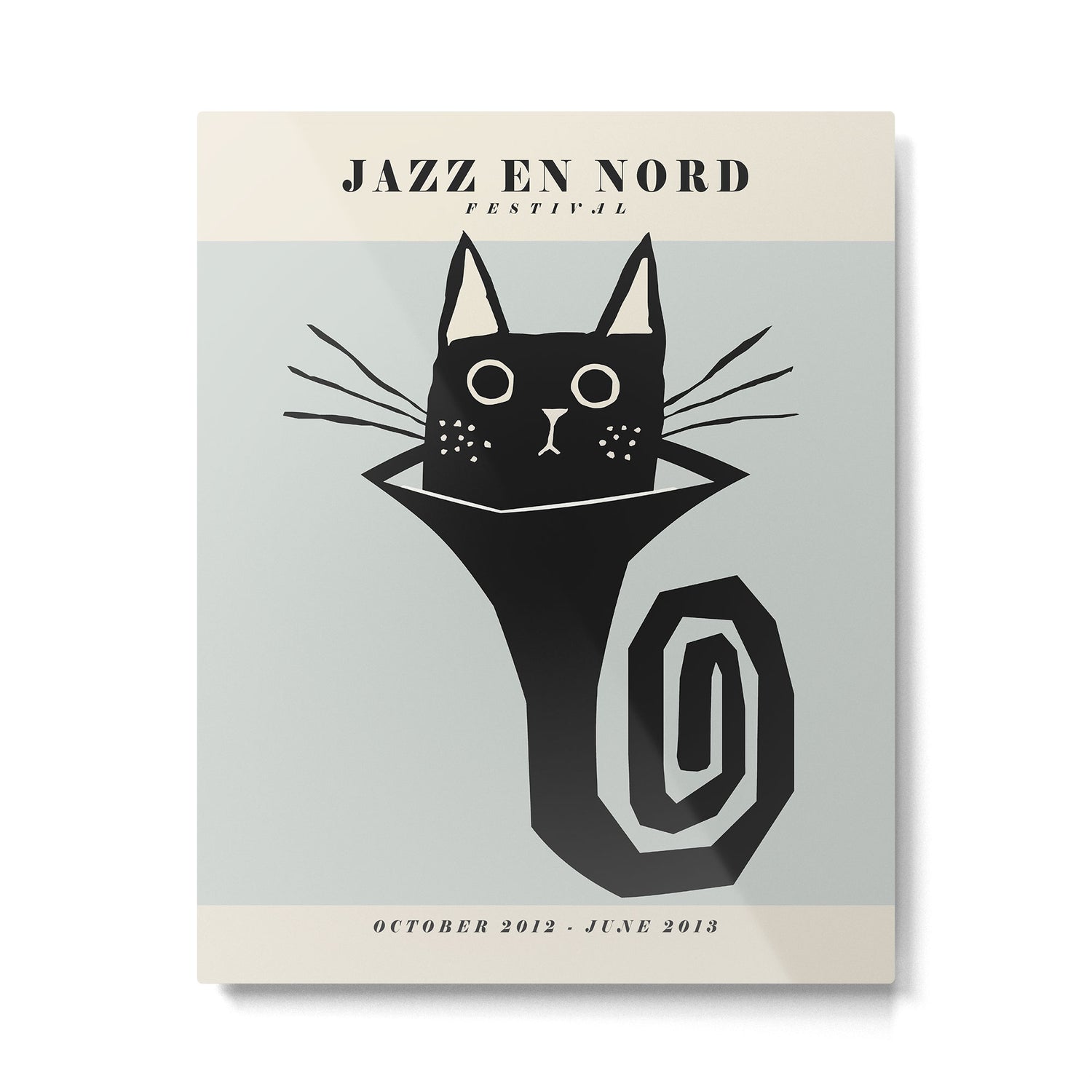 Vintage poster-Jazz festival-Jazz en nord -2013. Metal Print Gallery Image 4