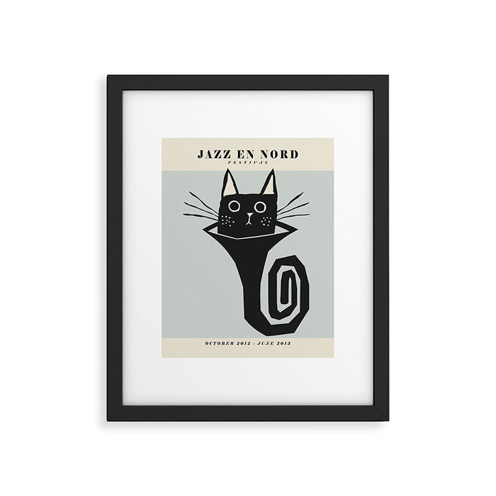 Vintage poster-Jazz festival-Jazz en nord -2013. Framed Art Print Gallery Image 1